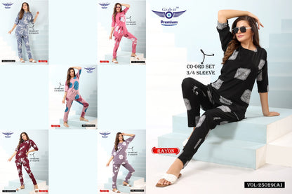 Vol 25029 A Grab It Rayon Co Ord Set Wholesale Price