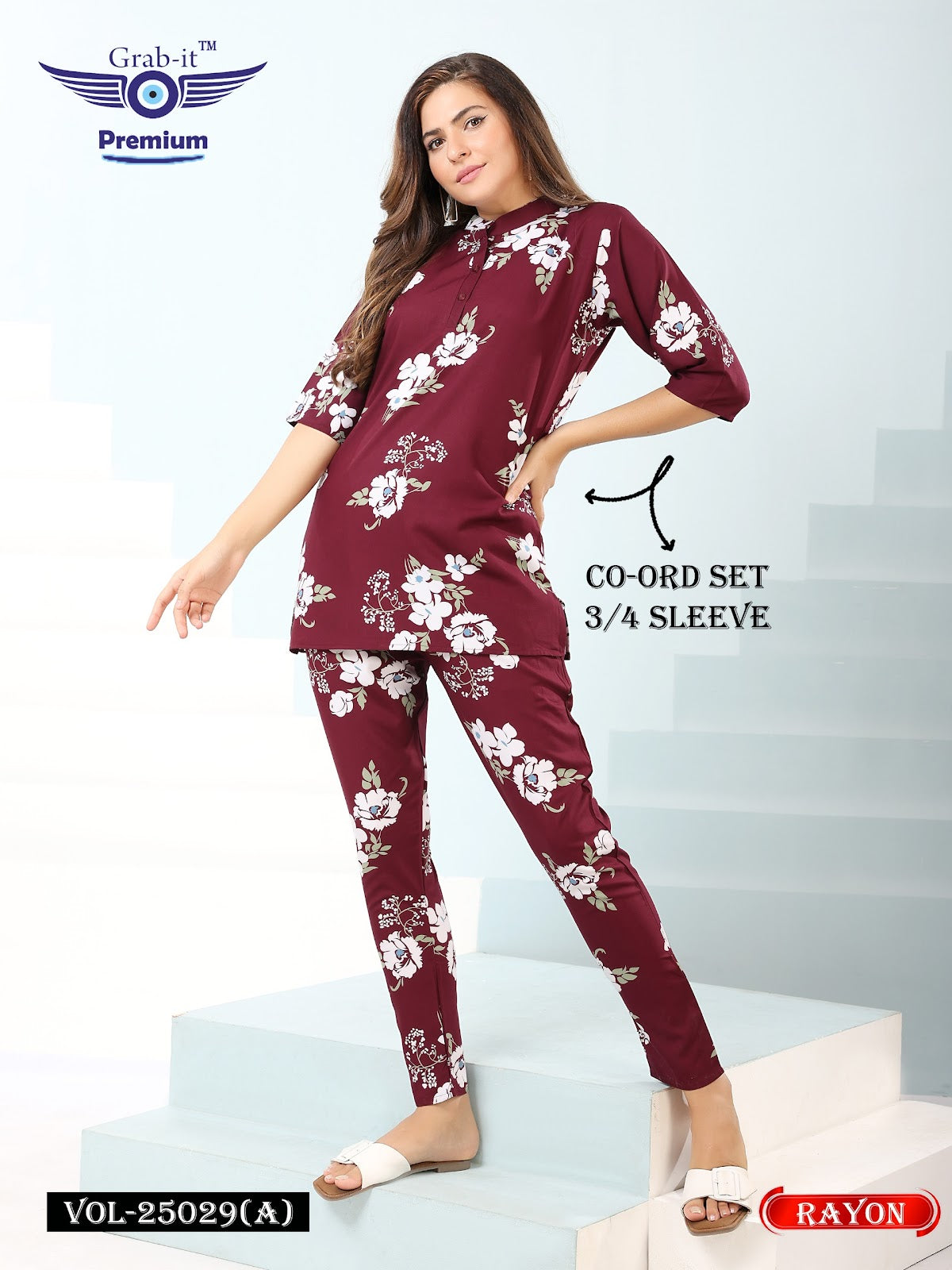 Vol 25029 A Grab It Rayon Co Ord Set Wholesale Price