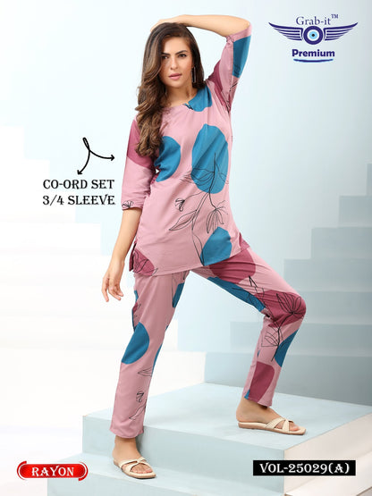 Vol 25029 A Grab It Rayon Co Ord Set Wholesale Price