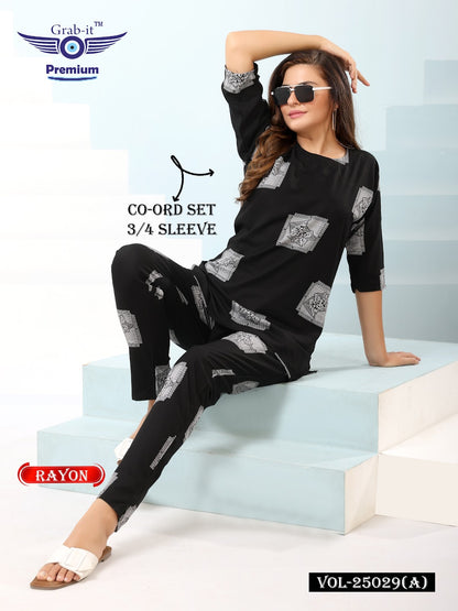 Vol 25029 A Grab It Rayon Co Ord Set Wholesale Price