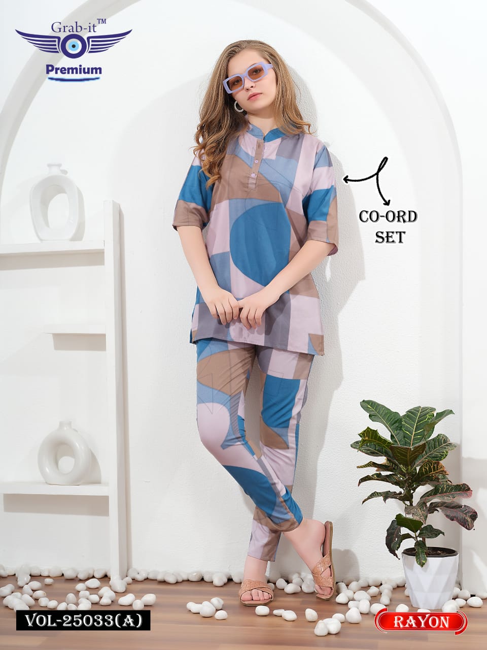 Vol 25033 A Grab It Rayon Co Ord Set Manufacturer