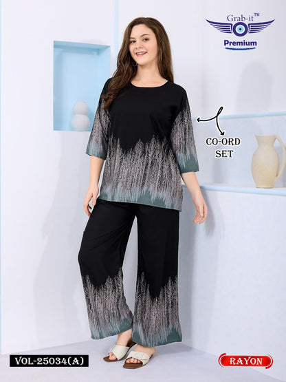 Vol 25034 A Grab It Rayon Co Ord Set Manufacturer