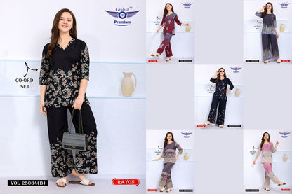 Vol 25034 B Grab It Rayon Co Ord Set Manufacturer