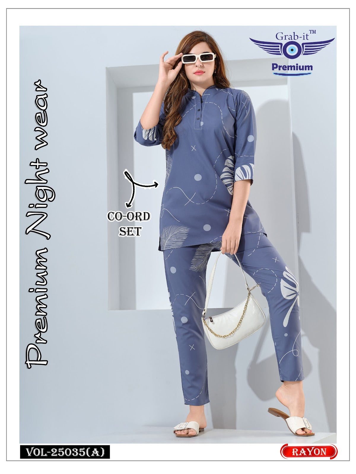 Vol 25035 A Grab It Rayon Co Ord Set Wholesale Rate