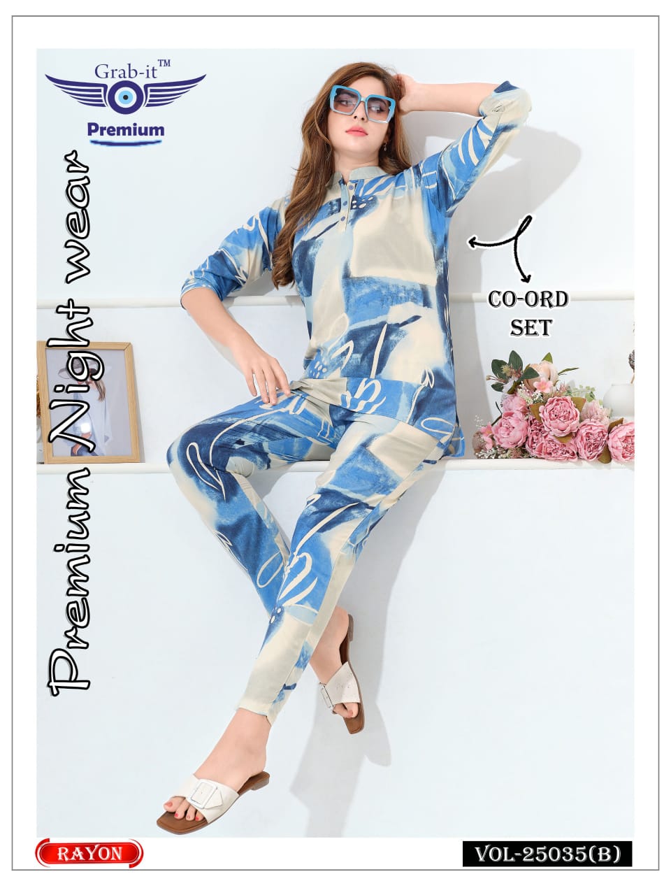 Vol 25035 B Grab It Rayon Co Ord Set Manufacturer Ahmedabad