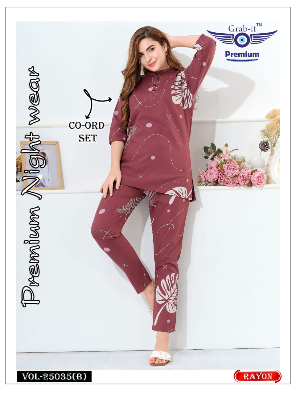 Vol 25035 B Grab It Rayon Co Ord Set Manufacturer Ahmedabad