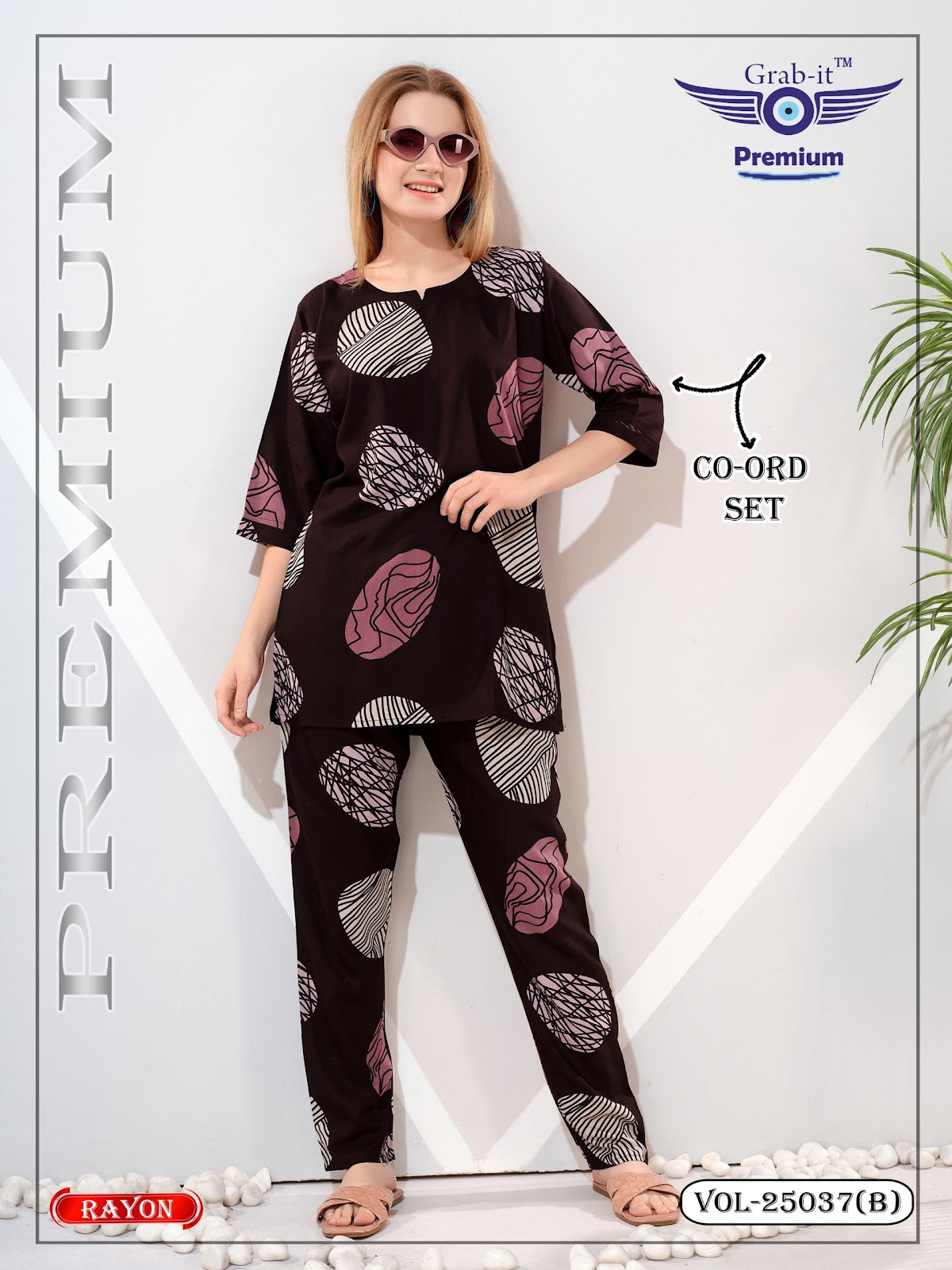 Vol 25037 B Grab It Rayon Co Ord Set Wholesale Price