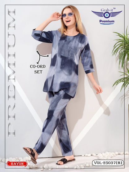Vol 25037 B Grab It Rayon Co Ord Set Wholesale Price