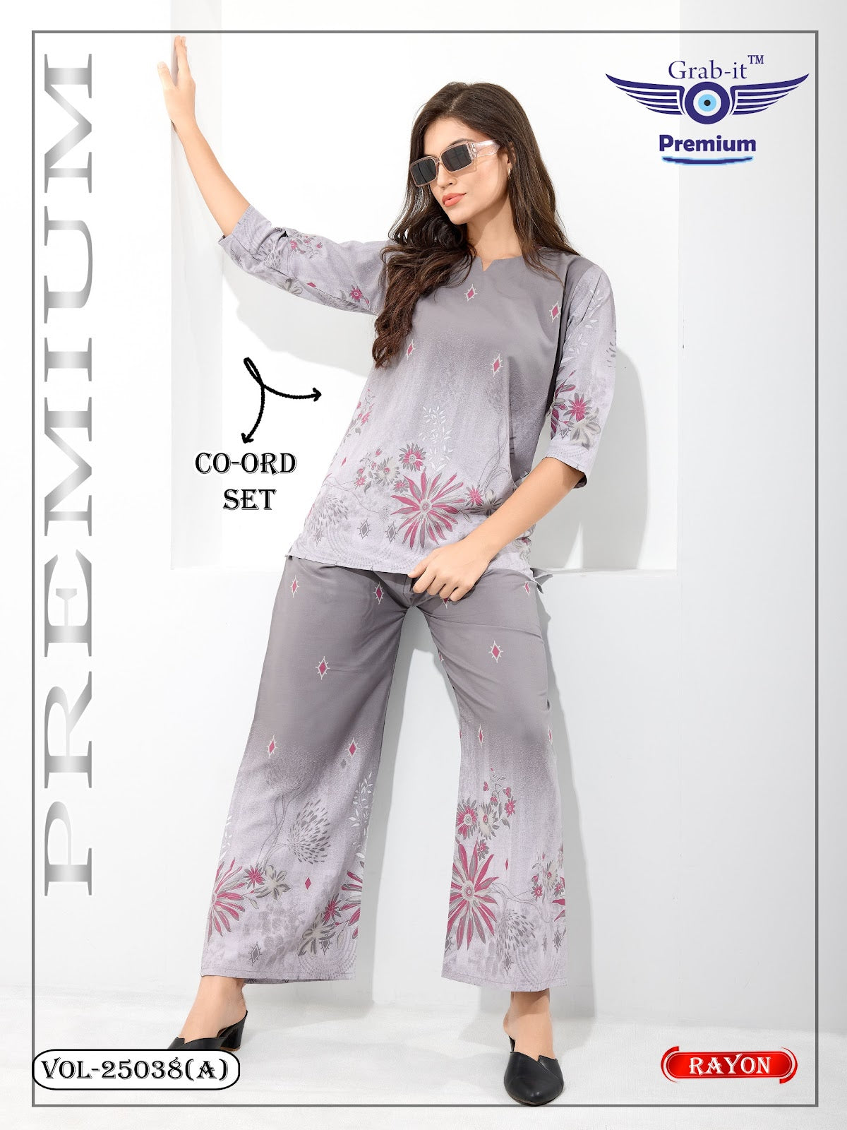 Vol 25038 A Grab It Rayon Co Ord Set Exporter Gujarat