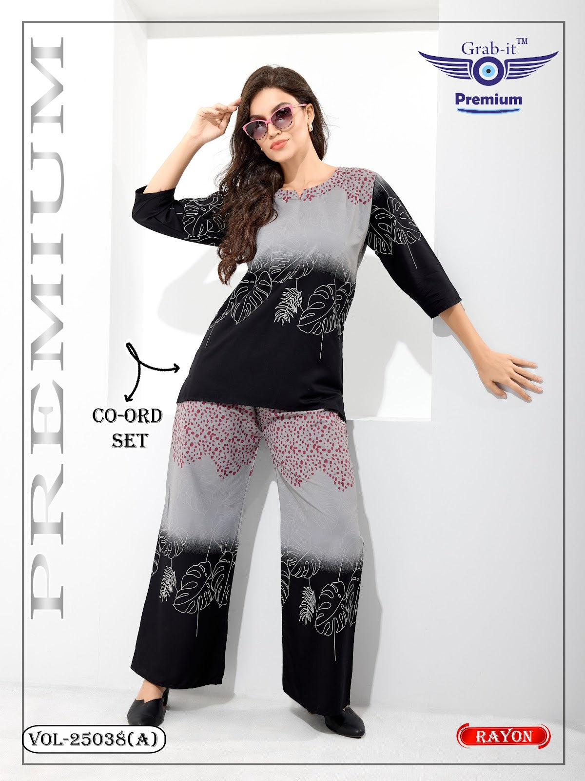 Vol 25038 A Grab It Rayon Co Ord Set Exporter Gujarat