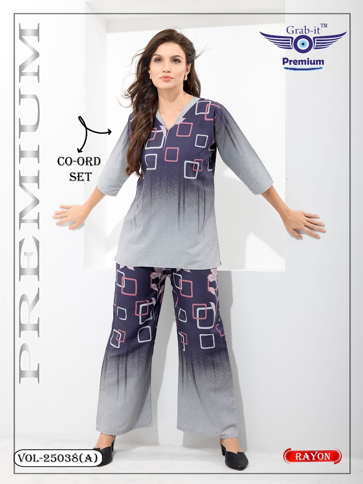 Vol 25038 A Grab It Rayon Co Ord Set Exporter Gujarat