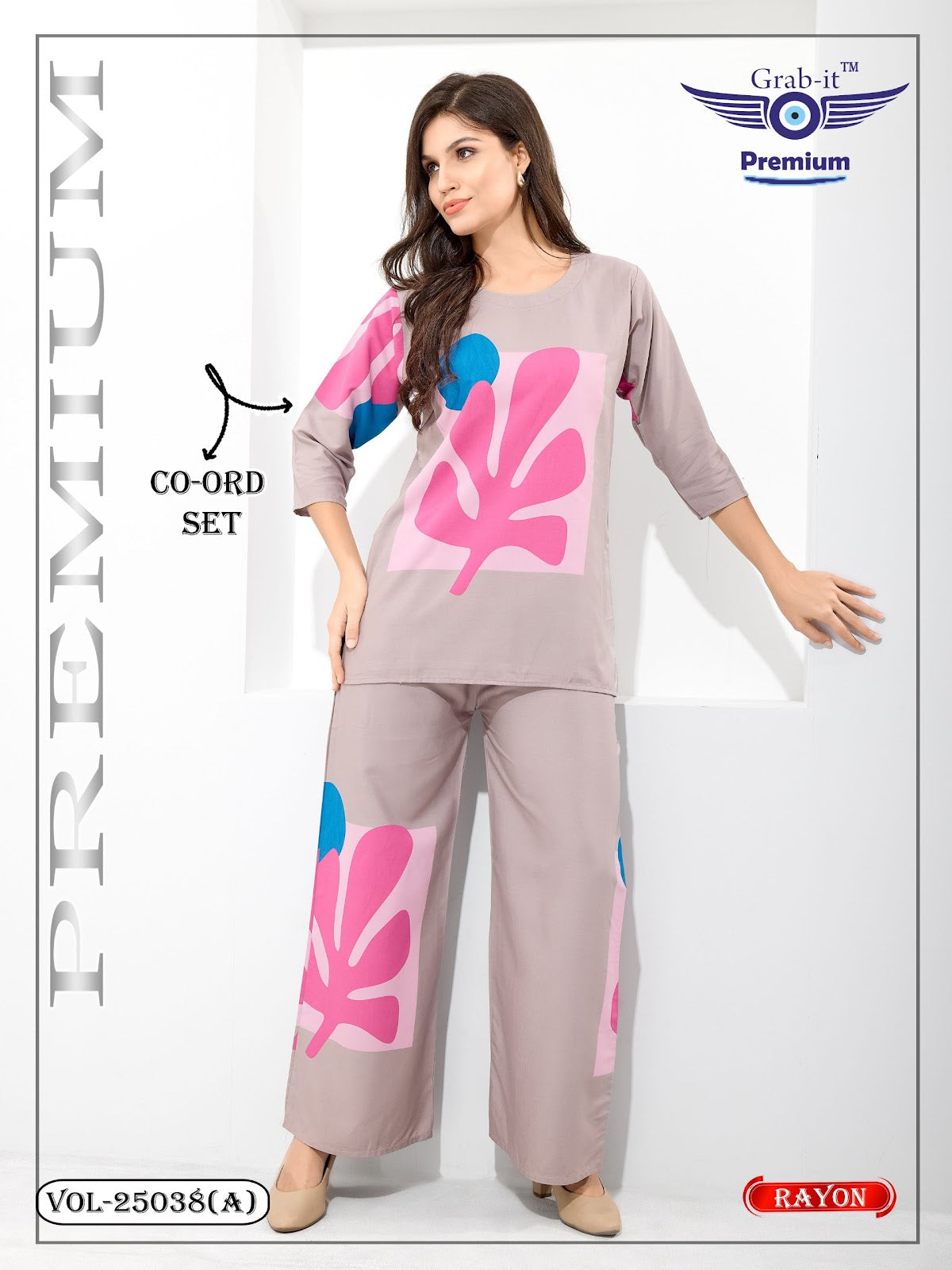 Vol 25038 A Grab It Rayon Co Ord Set Exporter Gujarat