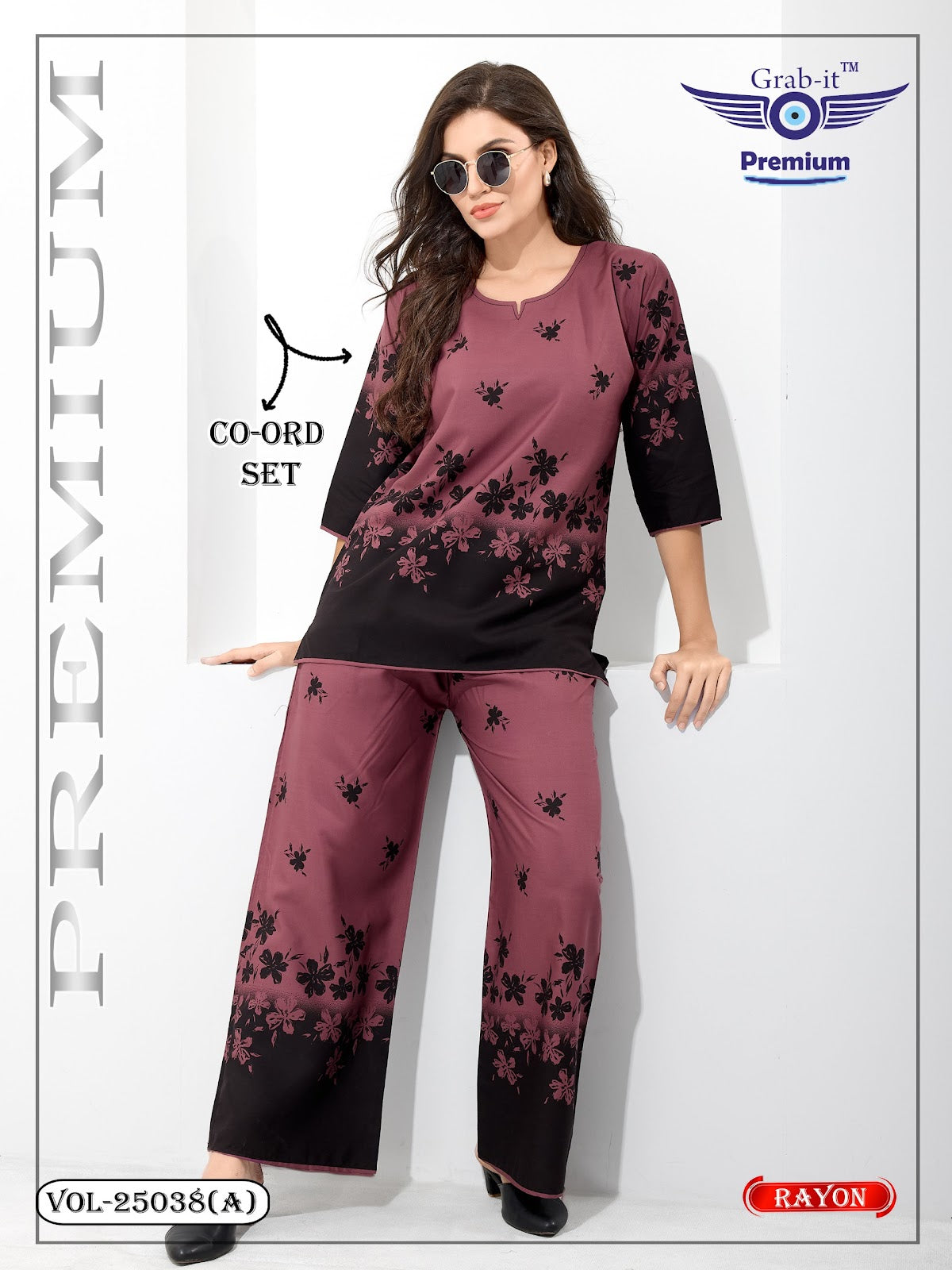 Vol 25038 A Grab It Rayon Co Ord Set Exporter Gujarat