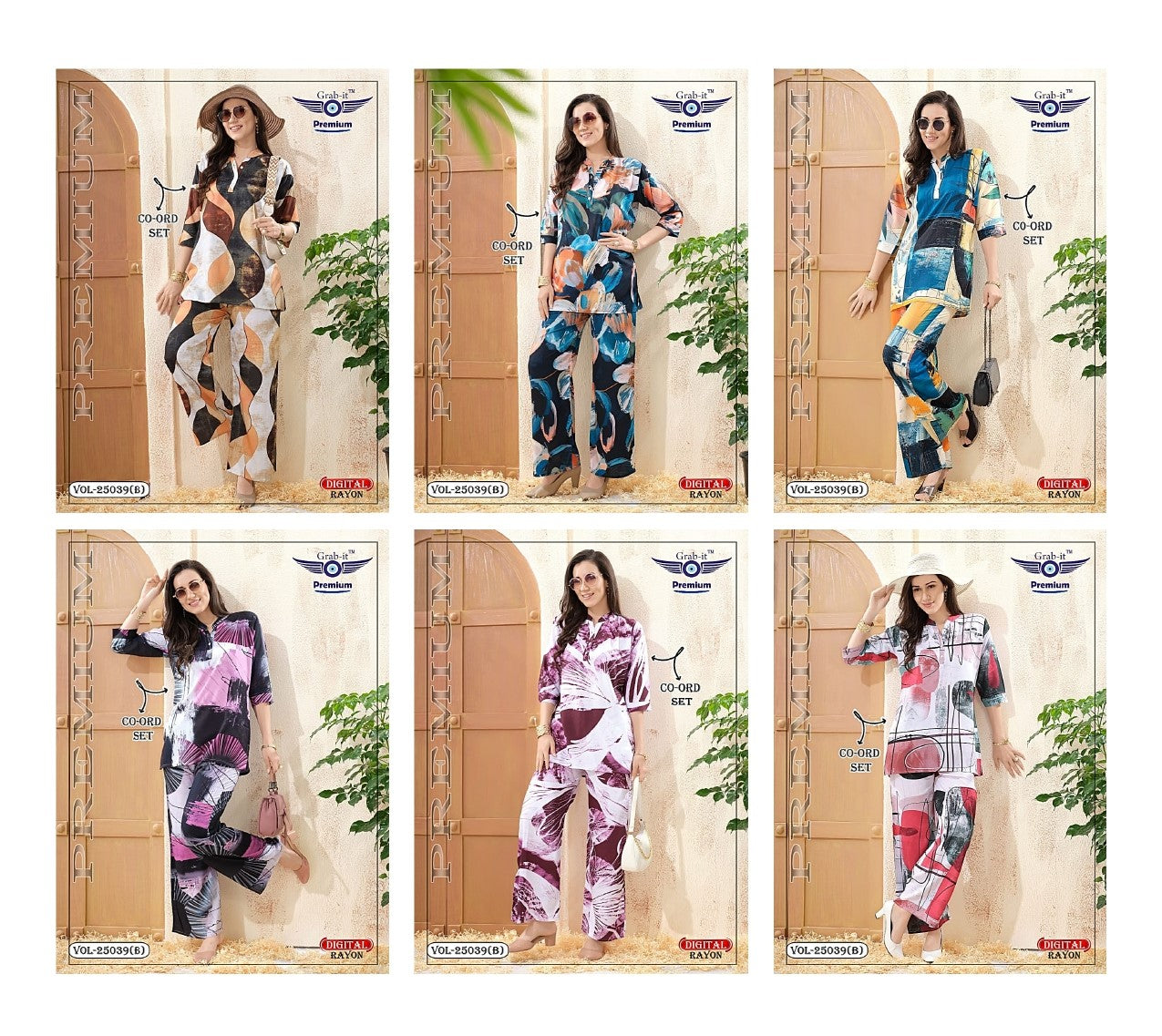 Vol 25039 B Grab It Rayon Co Ord Set Wholesale Rate