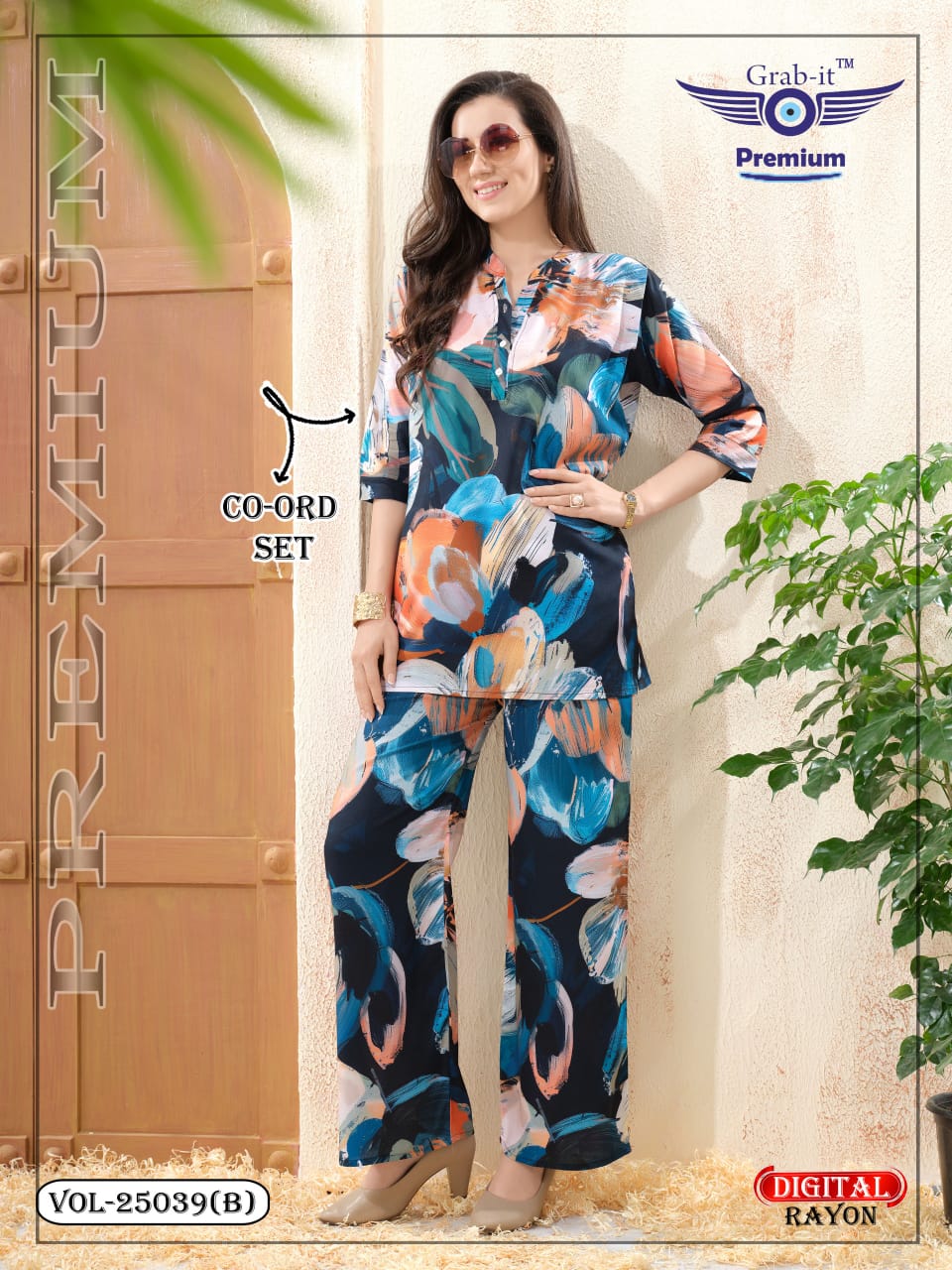 Vol 25039 B Grab It Rayon Co Ord Set Wholesale Rate
