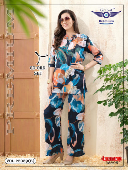 Vol 25039 B Grab It Rayon Co Ord Set Wholesale Rate