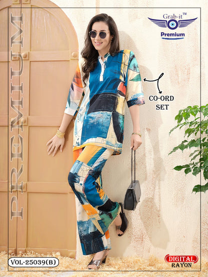 Vol 25039 B Grab It Rayon Co Ord Set Wholesale Rate