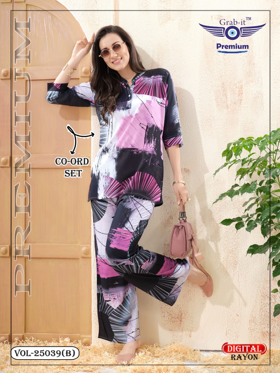 Vol 25039 B Grab It Rayon Co Ord Set Wholesale Rate