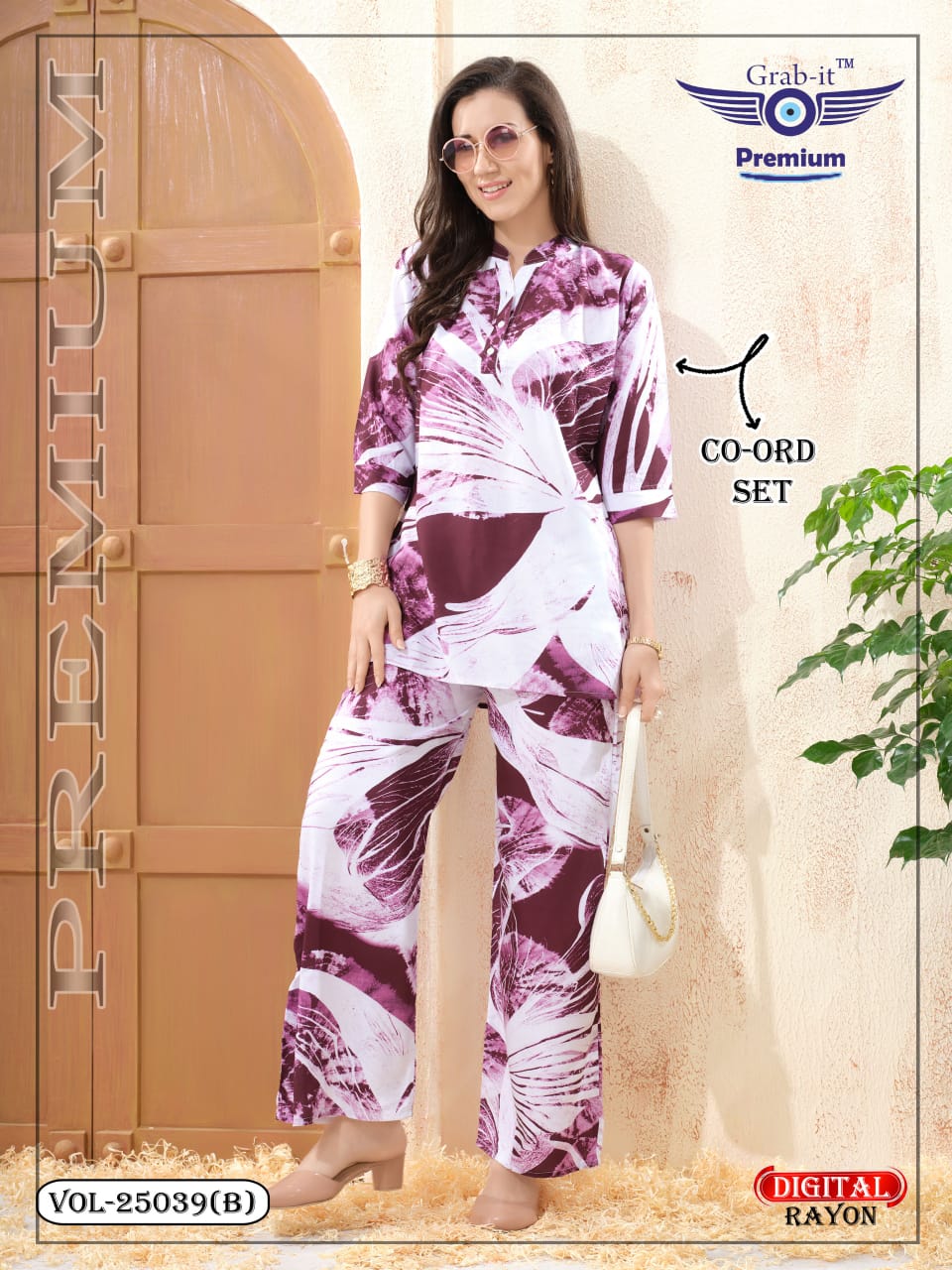 Vol 25039 B Grab It Rayon Co Ord Set Wholesale Rate
