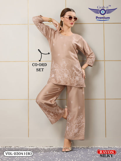 Vol 25041 B Grab It Rayon Co Ord Set Supplier