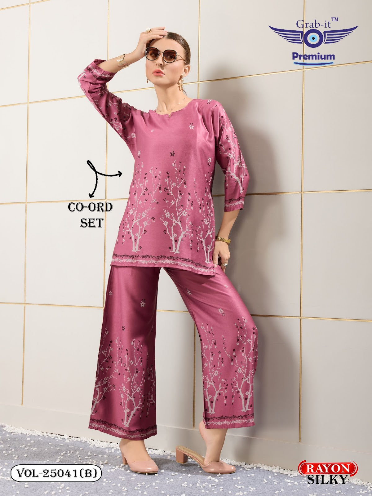 Vol 25041 B Grab It Rayon Co Ord Set Supplier