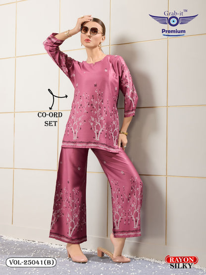 Vol 25041 B Grab It Rayon Co Ord Set Supplier