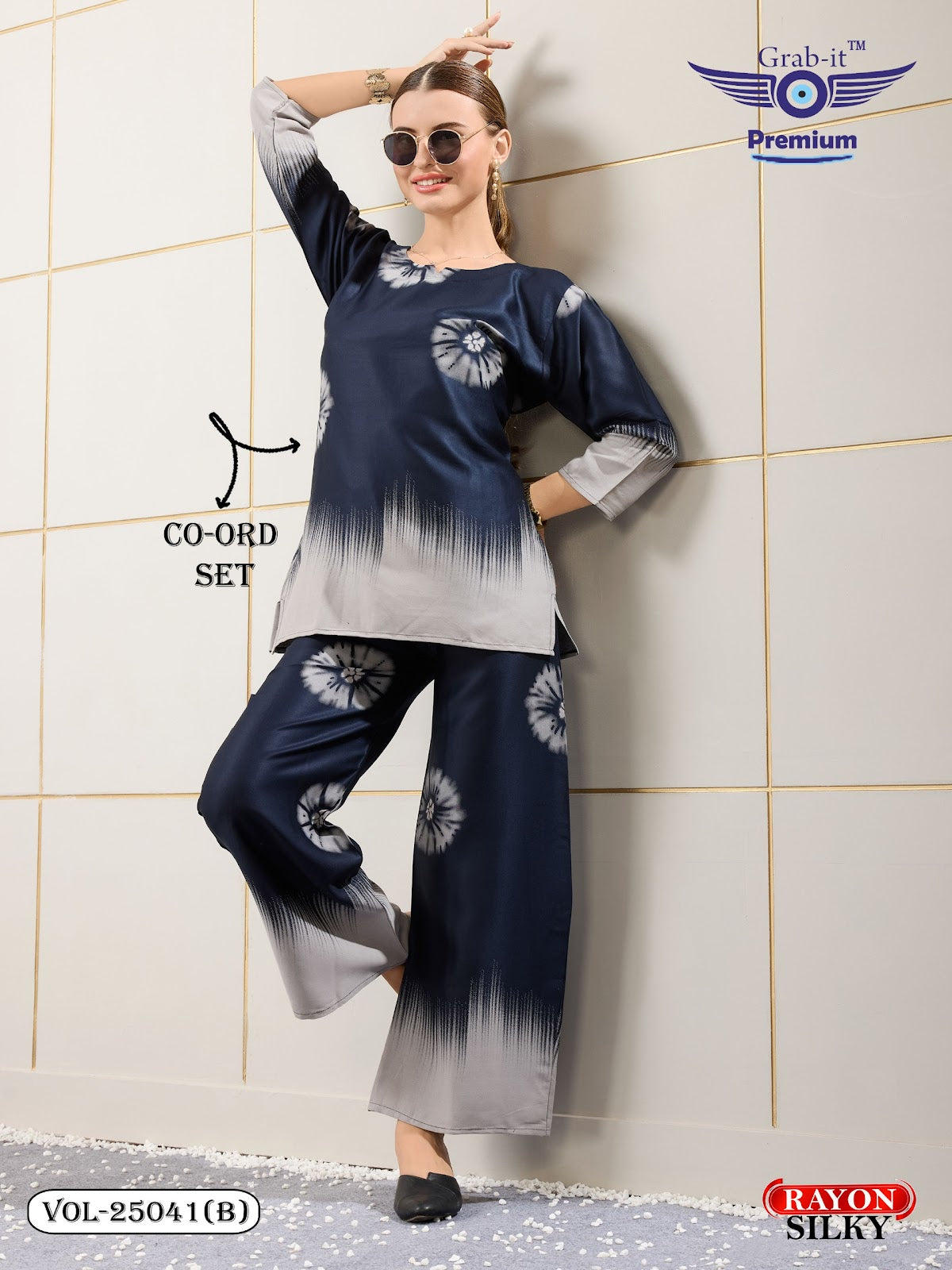 Vol 25041 B Grab It Rayon Co Ord Set Supplier