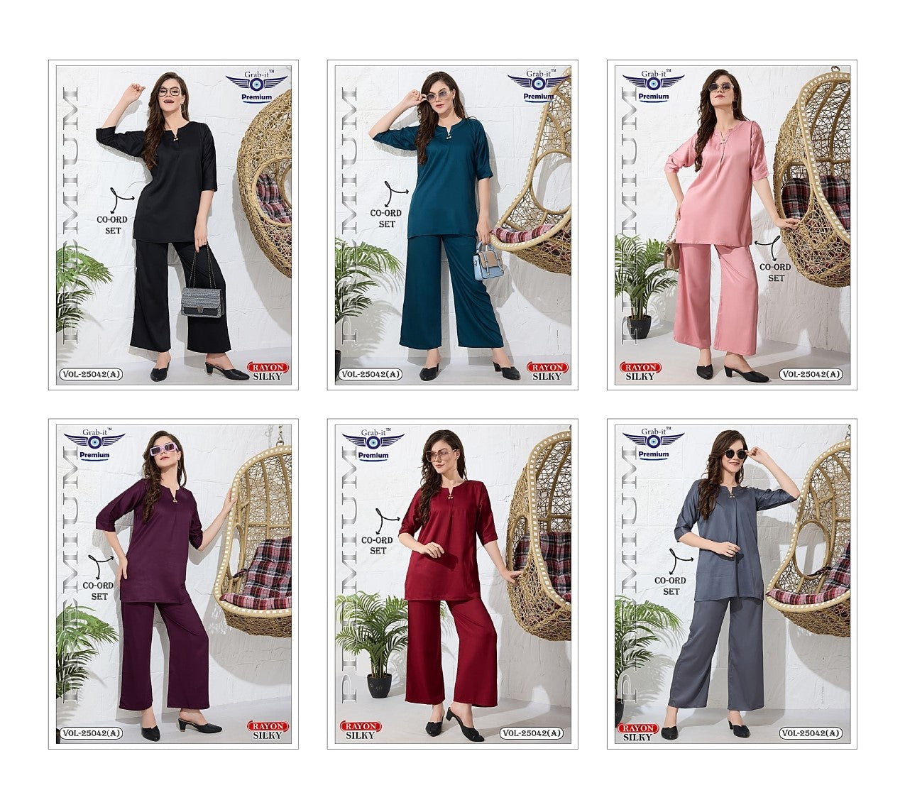 Vol 25042 A Grab It Rayon Co Ord Set Exporter