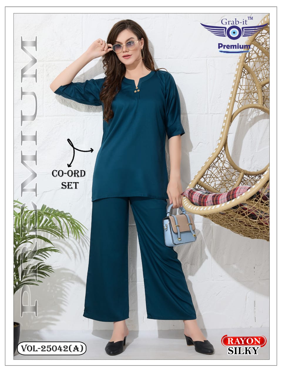 Vol 25042 A Grab It Rayon Co Ord Set Exporter