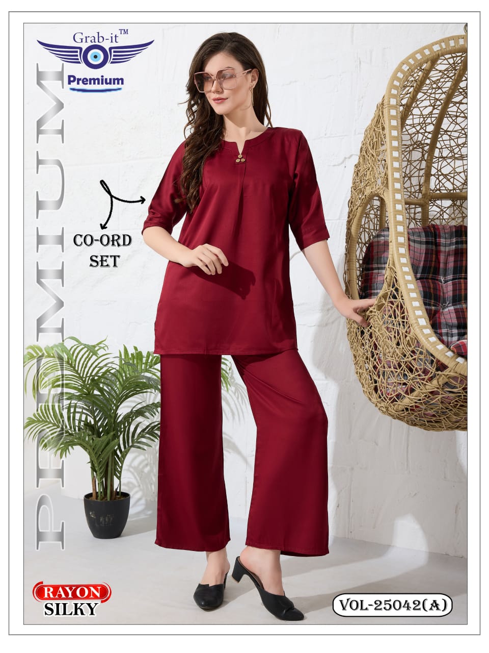Vol 25042 A Grab It Rayon Co Ord Set Exporter