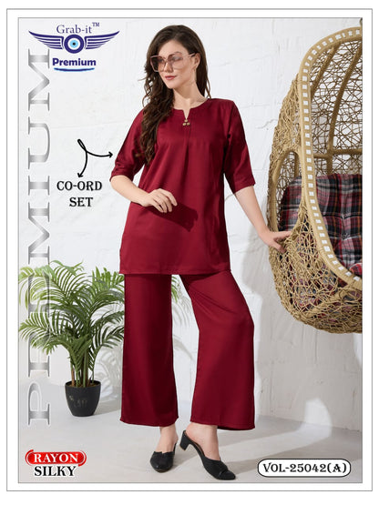 Vol 25042 A Grab It Rayon Co Ord Set Exporter