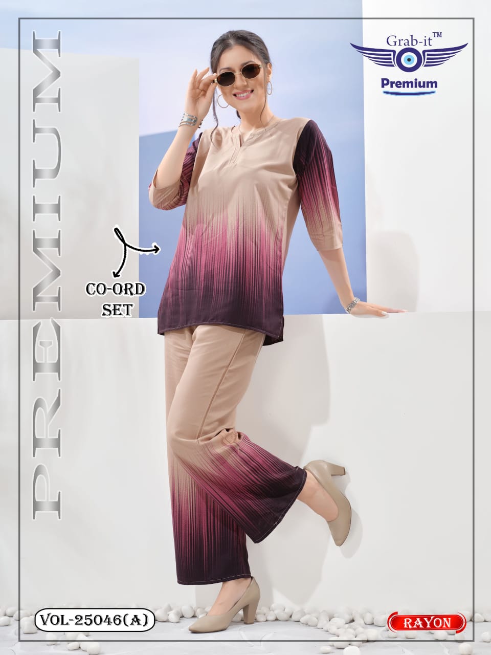 Vol 25046 A Grab It Rayon Co Ord Set Manufacturer India