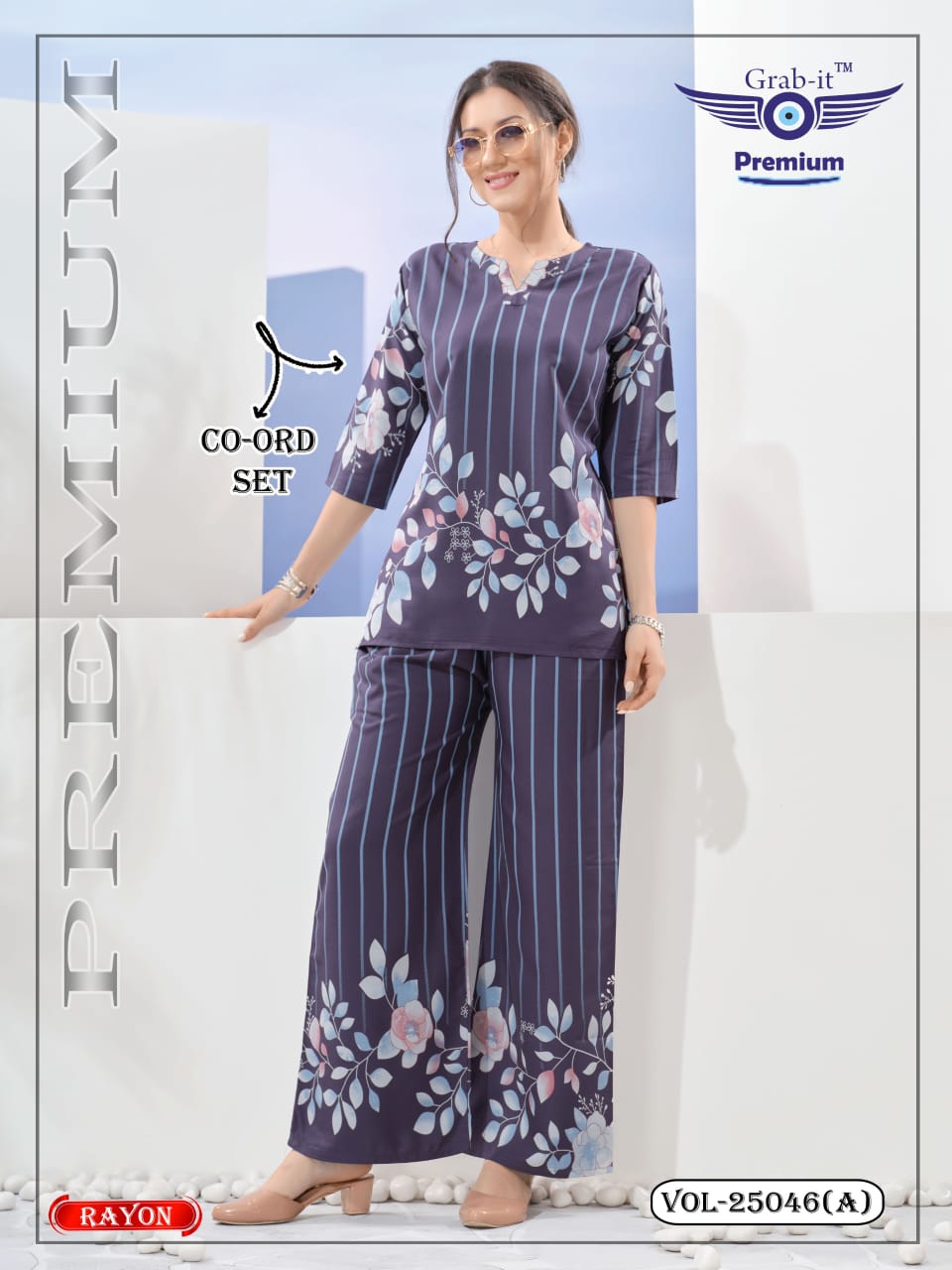 Vol 25046 A Grab It Rayon Co Ord Set Manufacturer India
