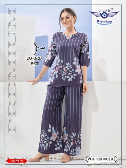 Vol 25046 A Grab It Rayon Co Ord Set Manufacturer India