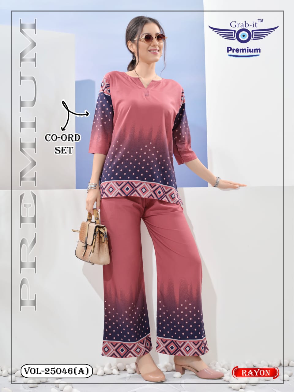Vol 25046 A Grab It Rayon Co Ord Set Manufacturer India