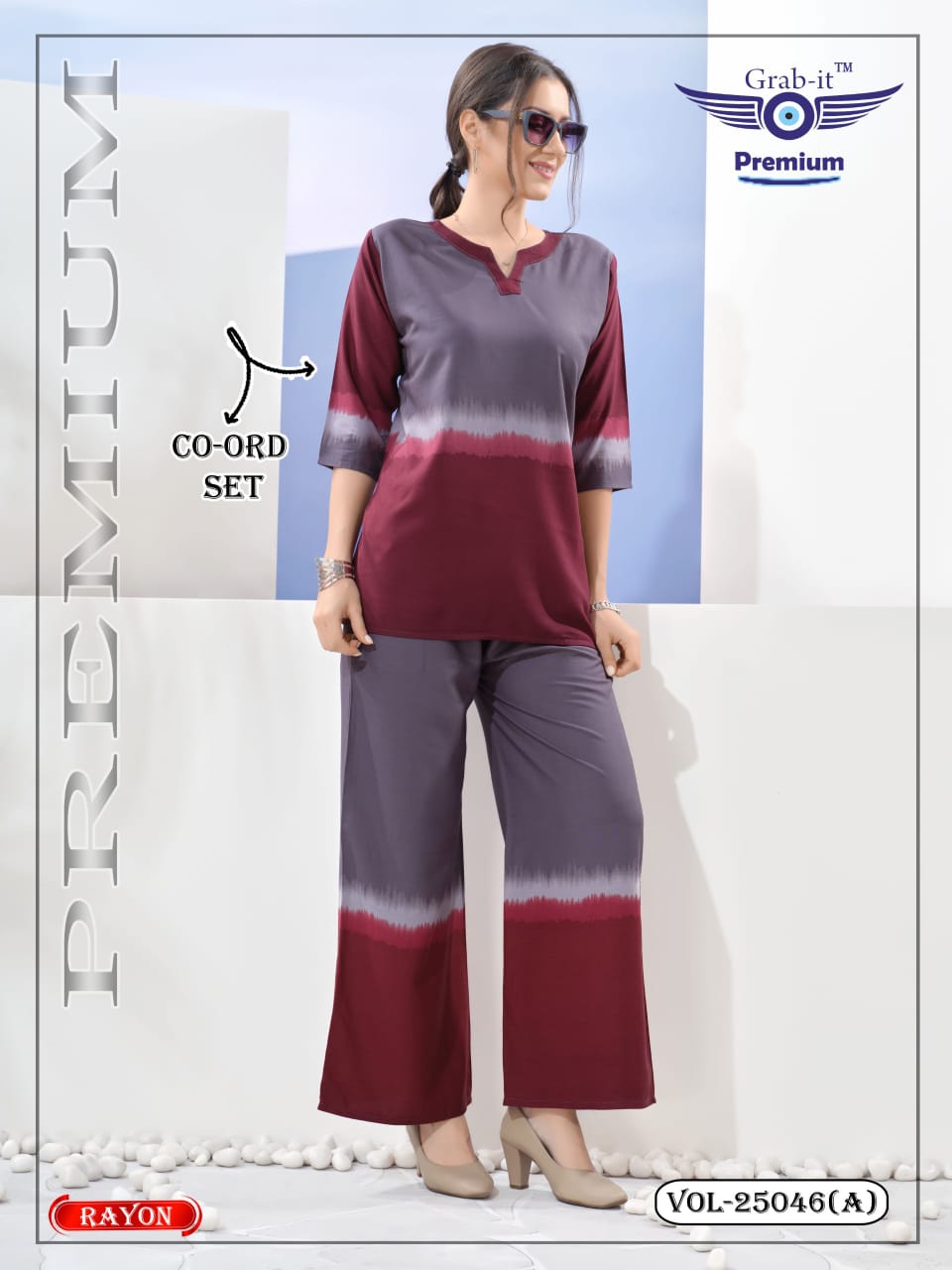 Vol 25046 A Grab It Rayon Co Ord Set Manufacturer India