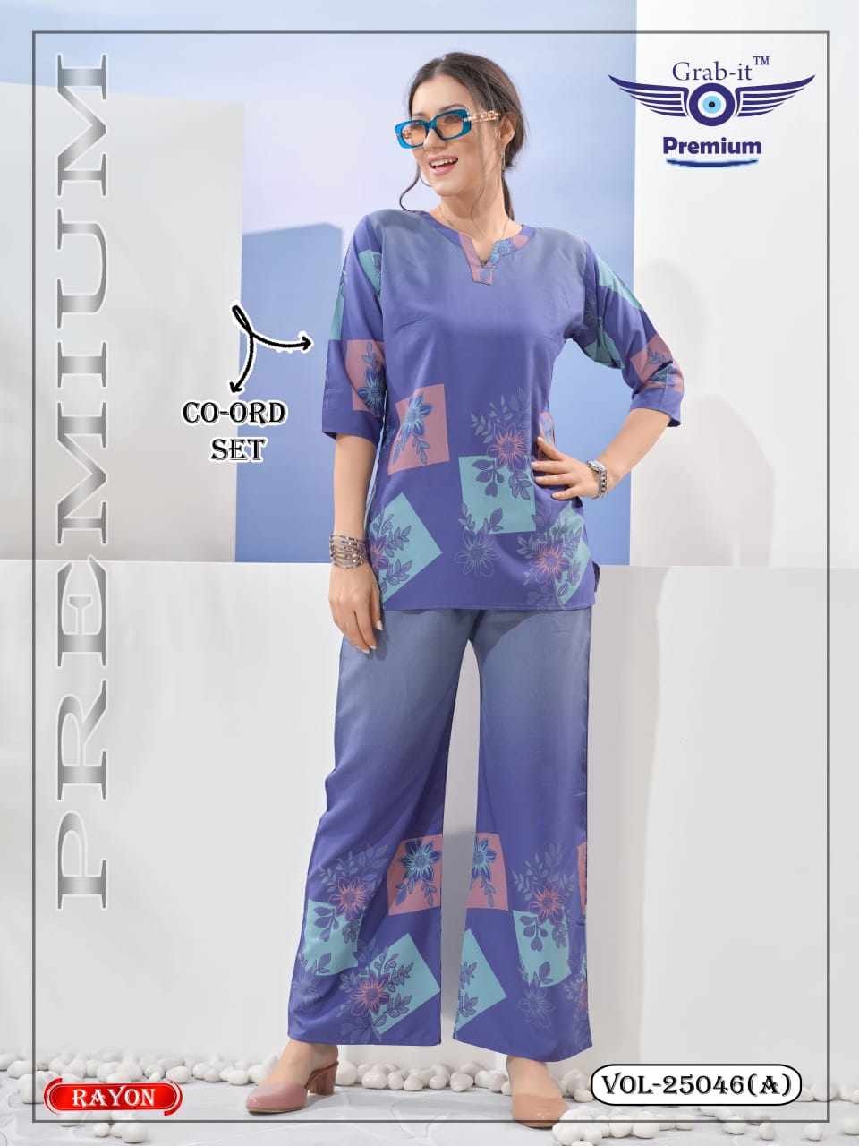 Vol 25046 A Grab It Rayon Co Ord Set Manufacturer India