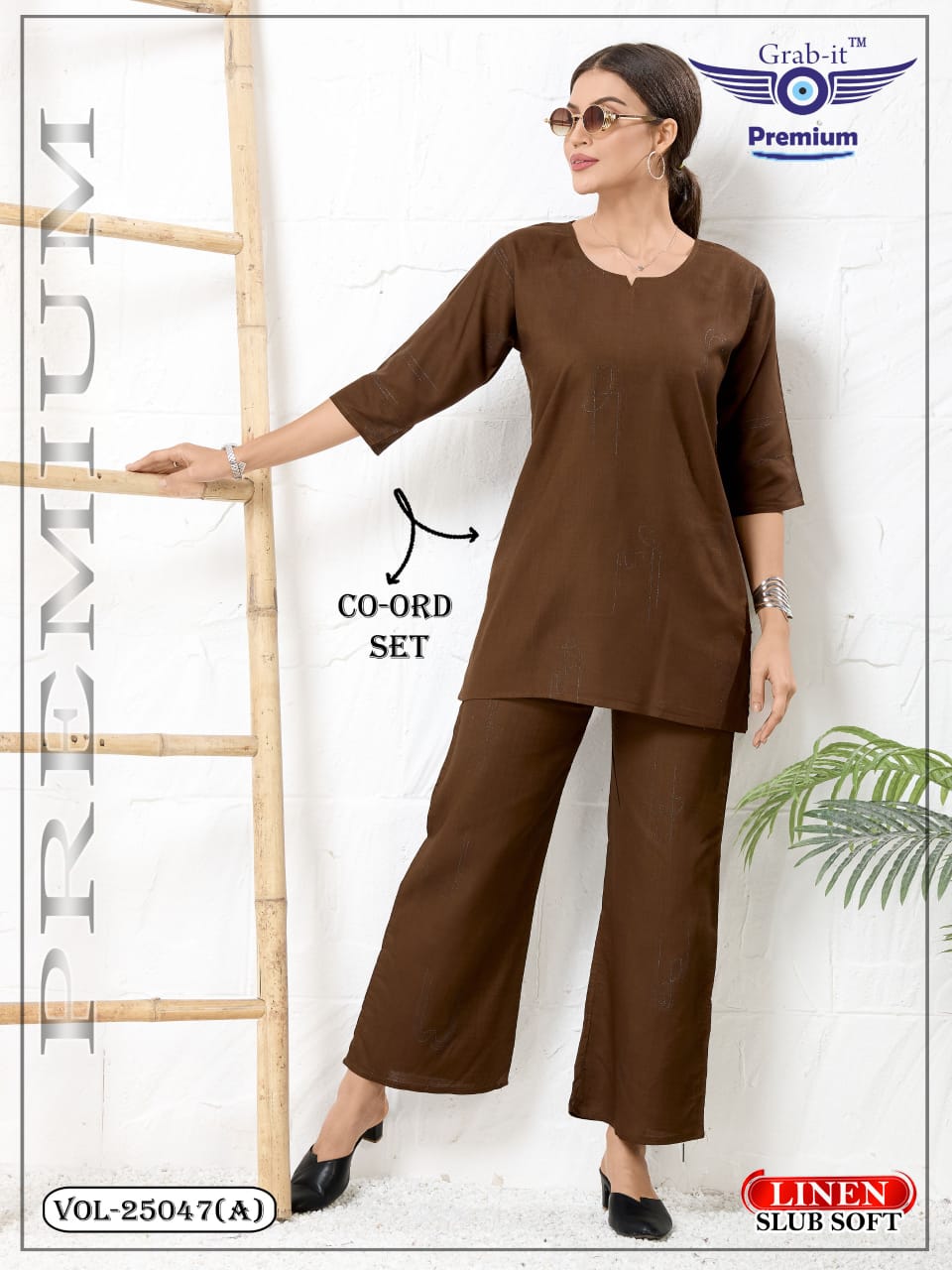 Vol 25047 A Grab It Linen Co Ord Set Wholesaler Gujarat