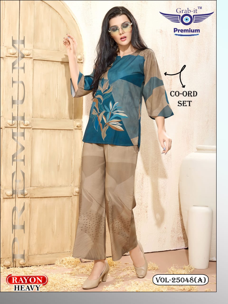 Vol 25048 A Grab It Rayon Co Ord Set Wholesaler Gujarat