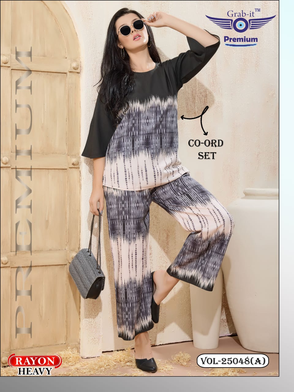 Vol 25048 A Grab It Rayon Co Ord Set Wholesaler Gujarat