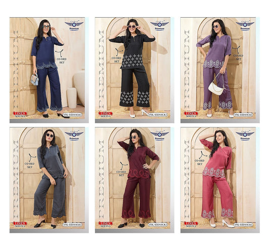 Vol 25049-A Grab It Linen Sofiya Co Ord Set Wholesale