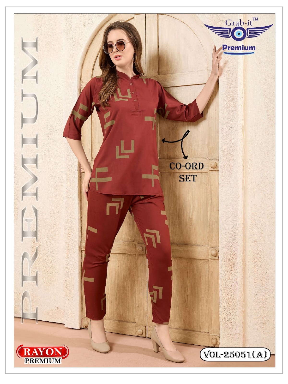 Vol 25051 A Grab It Rayon Co Ord Set Supplier Gujarat
