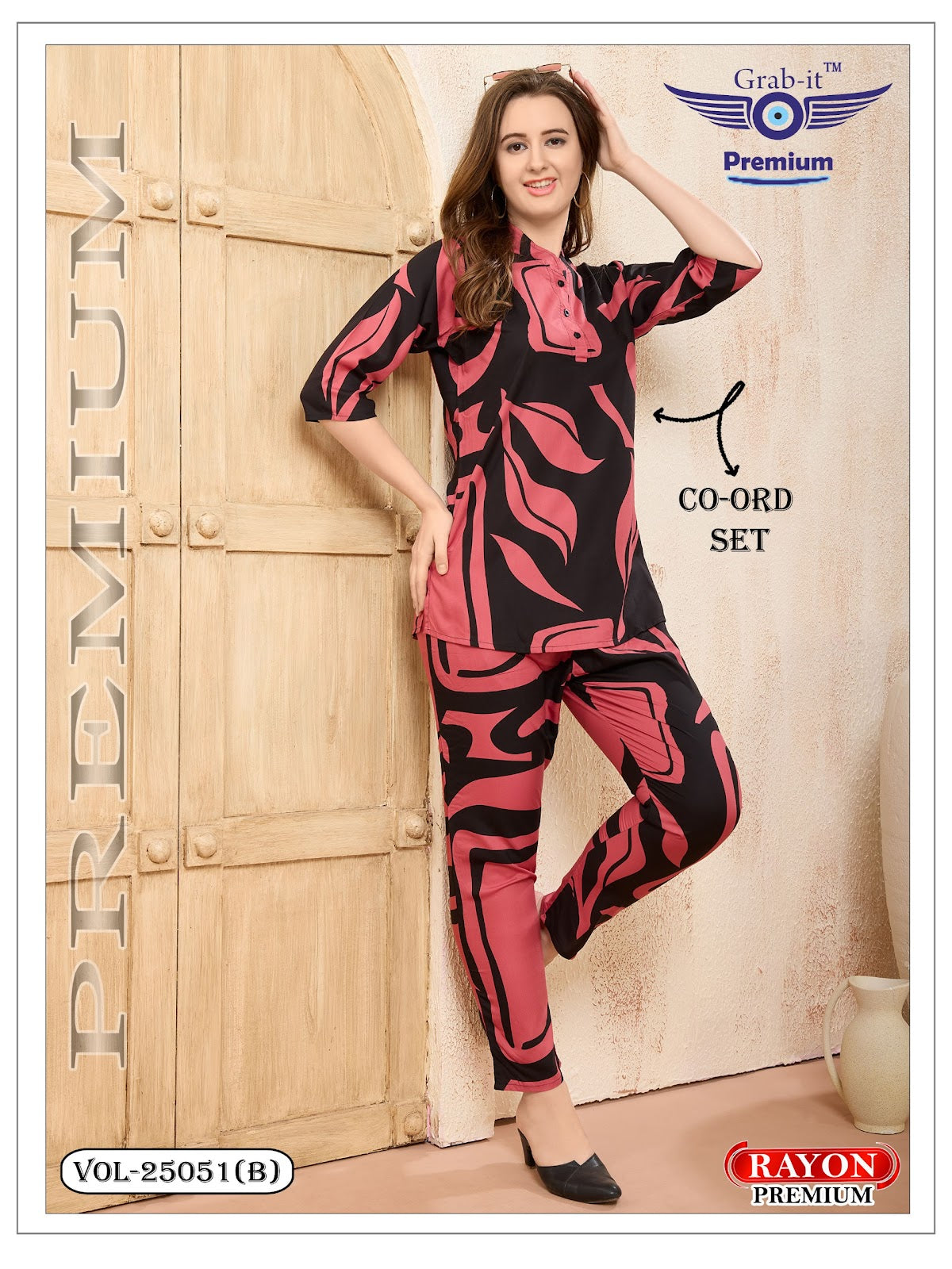 Vol 25051 B Grab It Rayon Co Ord Set Exporter Gujarat