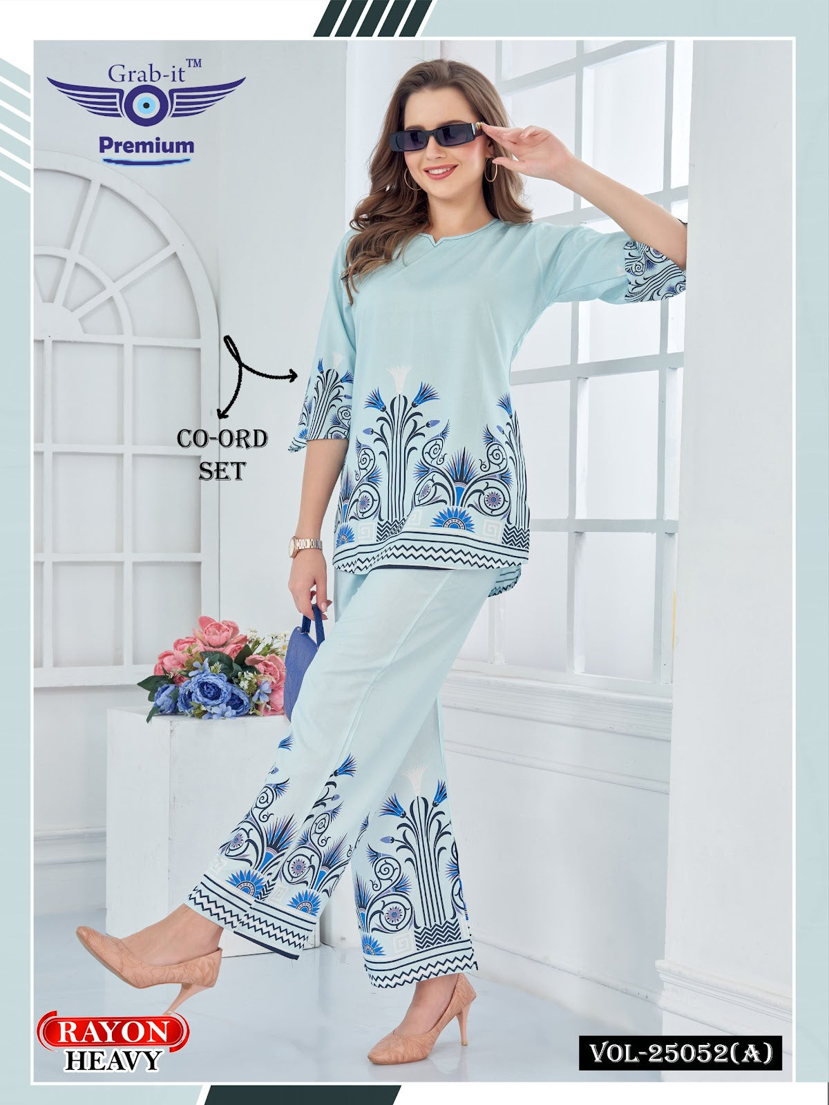 Vol 25052 A Grab It Heavy Reyon Co Ord Set Manufacturer Ahmedabad