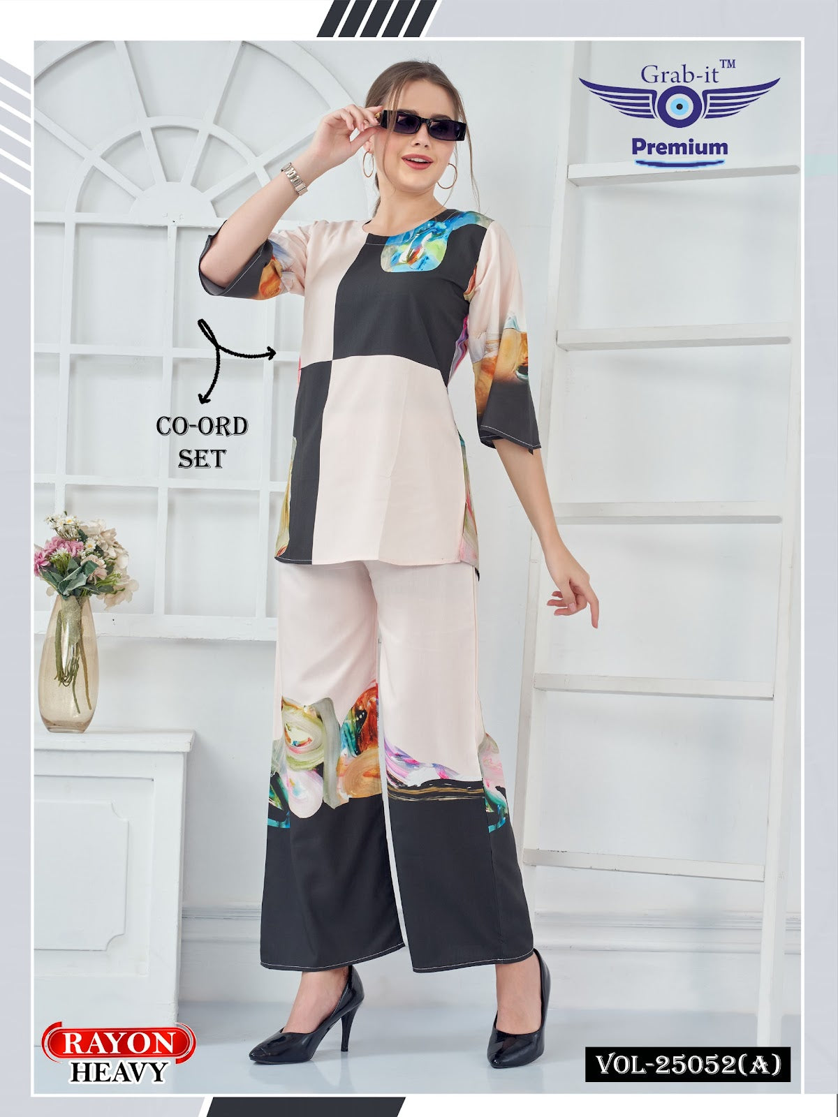 Vol 25052 A Grab It Heavy Reyon Co Ord Set Manufacturer Ahmedabad
