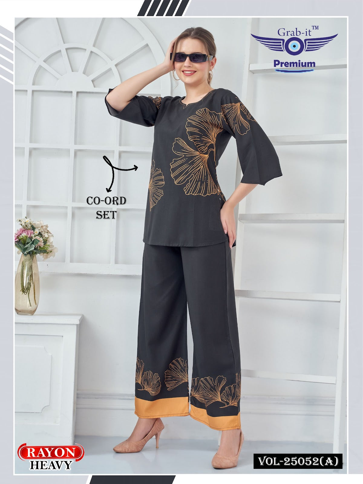 Vol 25052 A Grab It Heavy Reyon Co Ord Set Manufacturer Ahmedabad