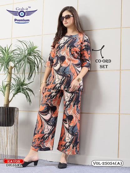 Vol 25054 A Grab It Rayon Co Ord Set Manufacturer Ahmedabad