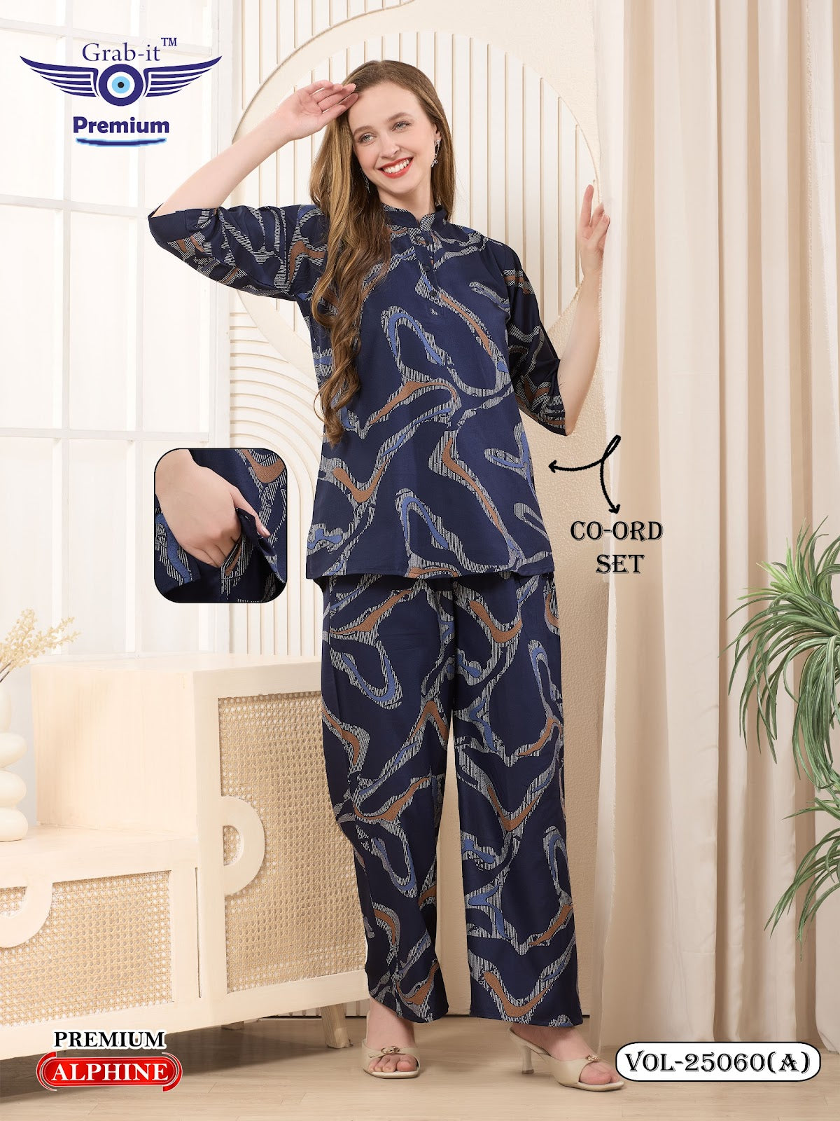 Vol 25060 A Grab It Alpine Co Ord Set Wholesale Price