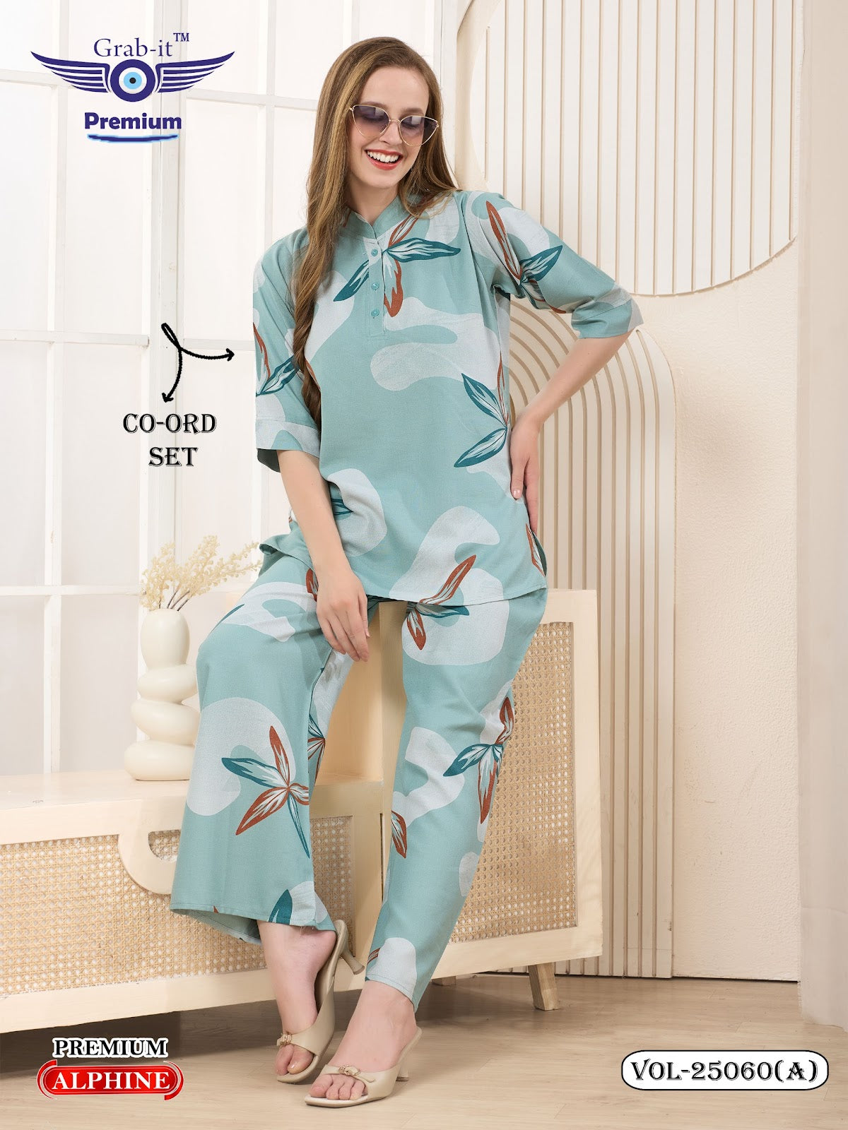 Vol 25060 A Grab It Alpine Co Ord Set Wholesale Price