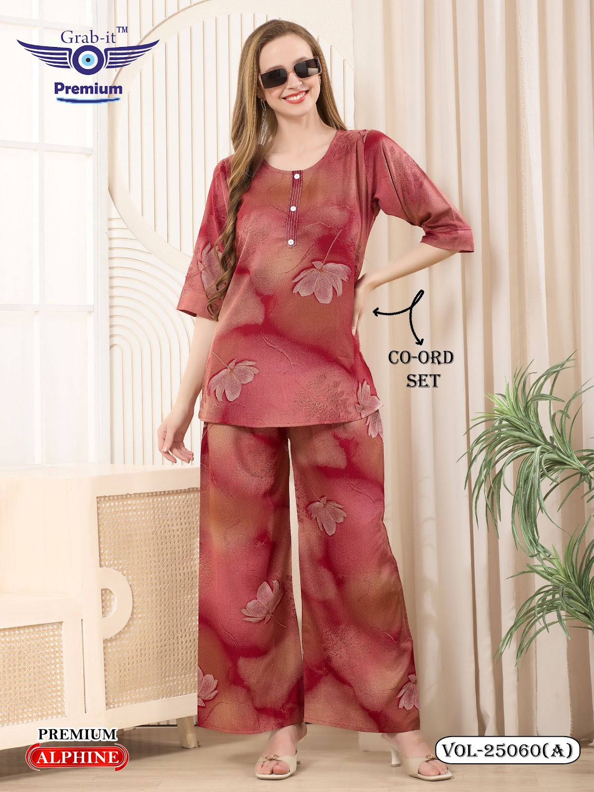 Vol 25060 A Grab It Alpine Co Ord Set Wholesale Price